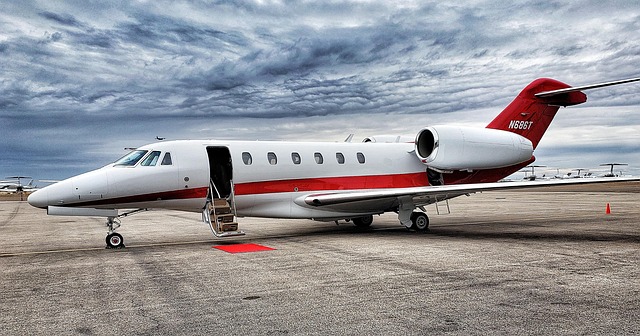 private jet cabin with green and gold premium lighting